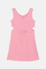 Φόρεμα παιδικό CROSS MY HEART DRESS Ροζ