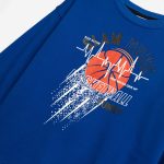 Σετ φόρμα φούτερ αγόρι Basketball Ρουα-Μαύρο