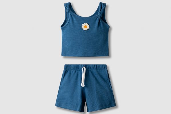 Σετ Καλοκαιρινό Τιράντα Κορίτσι Nek Kids Wear 8-16 Ετών με Σορτσάκι Πετρόλ