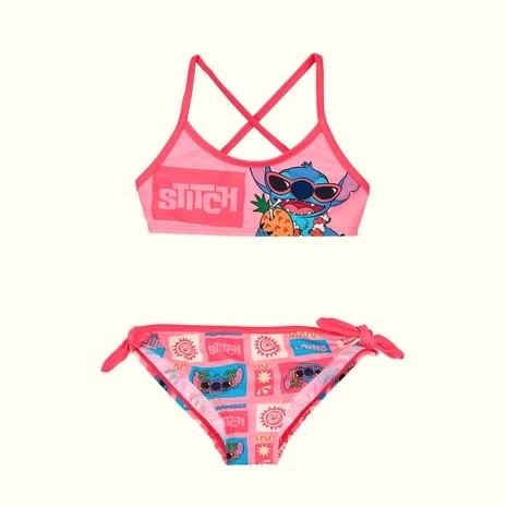 Παιδικό μαγιό μπικίνι σετ Disney Stitch για κορίτσι με μπουστάκι