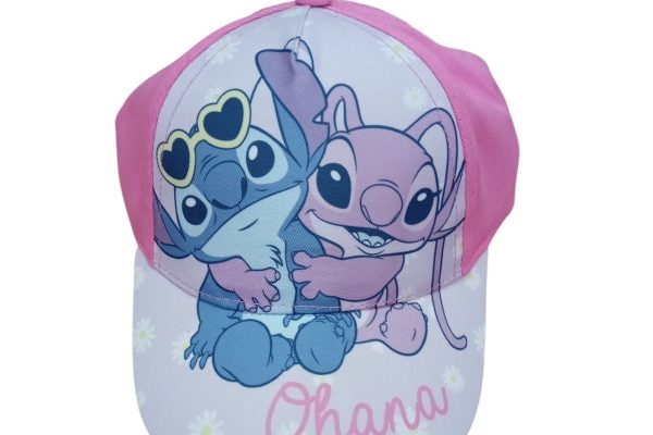 Παιδικό καπέλο Stitch της Disney σε ροζ χρώμα 48cm