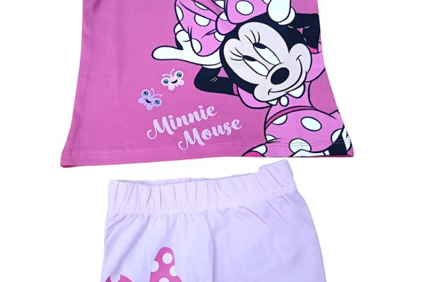 Παιδικό σετ κοριτσιού Minnie Disney 3-8 ετών φούξια/ροζ