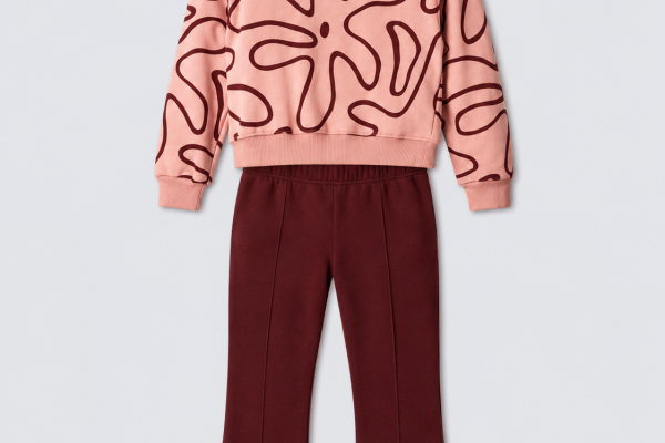 Σετ κορίτσι με καμπάνα παντελόνι 2 τεμάχια NEK Kids Wear