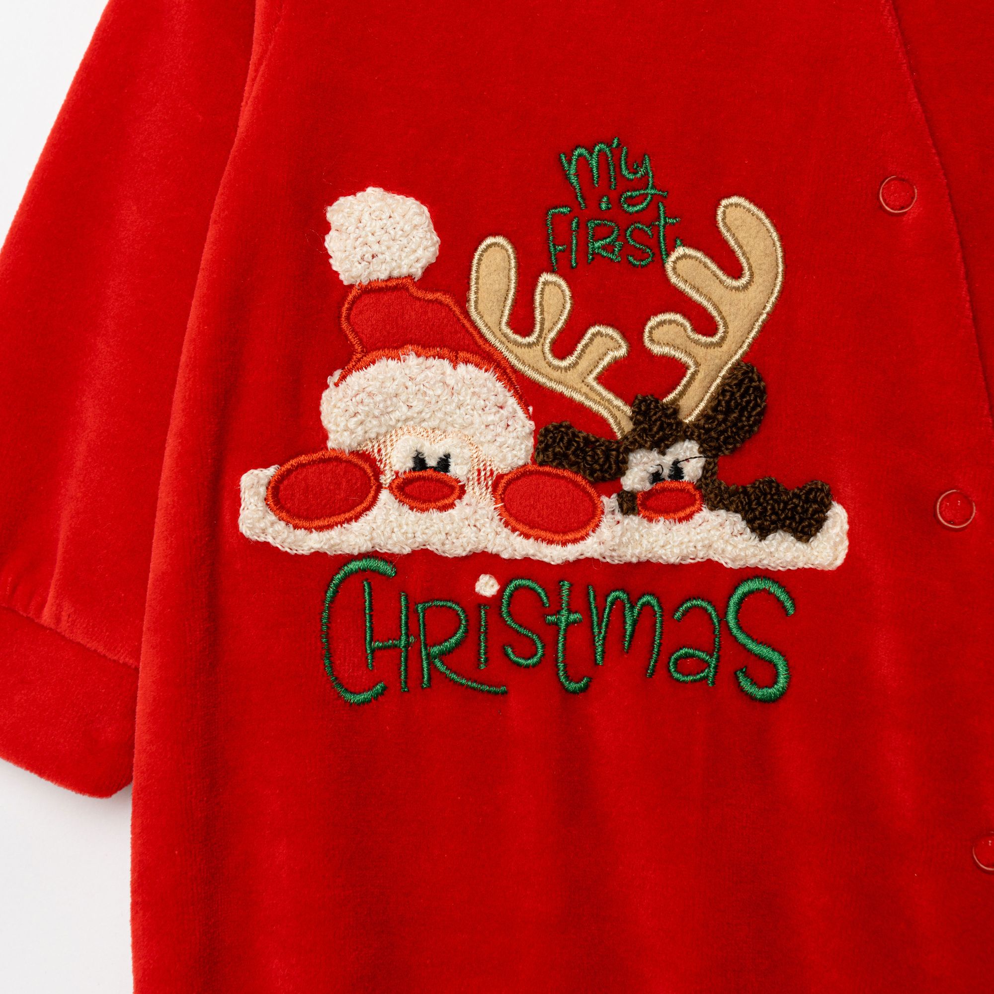 Φορμάκι Βελουτέ Christmas Funky 1-9 Μηνών – Κόκκινο