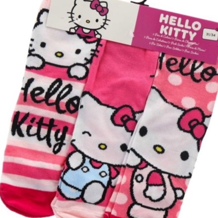 Παιδικές κάλτσες Hello Kitty – Σετ 3 τεμαχίων
