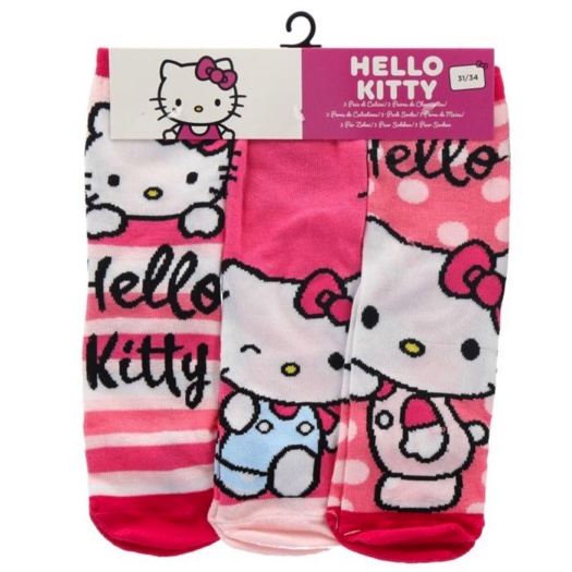 Παιδικές κάλτσες Hello Kitty – Σετ 3 τεμαχίων